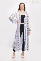 Printed Long Shrug