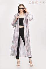 Printed Long Shrug