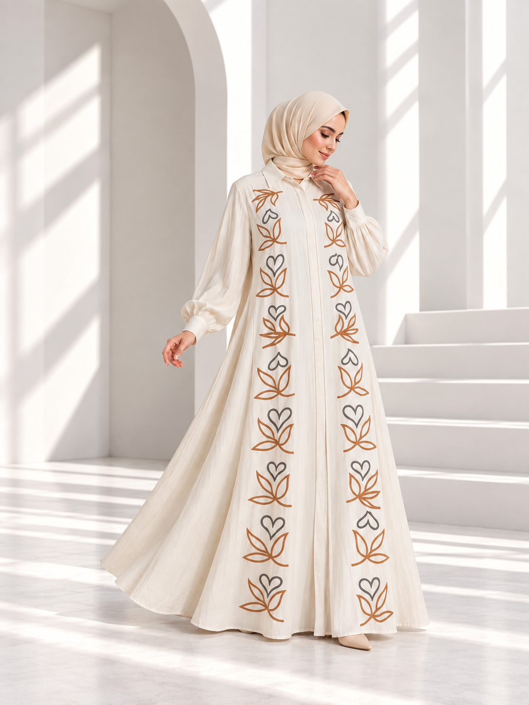 Loose fit gown