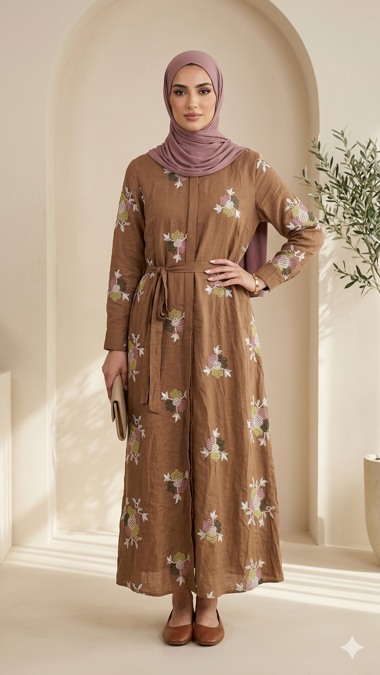 Pastel Embroidery Dress