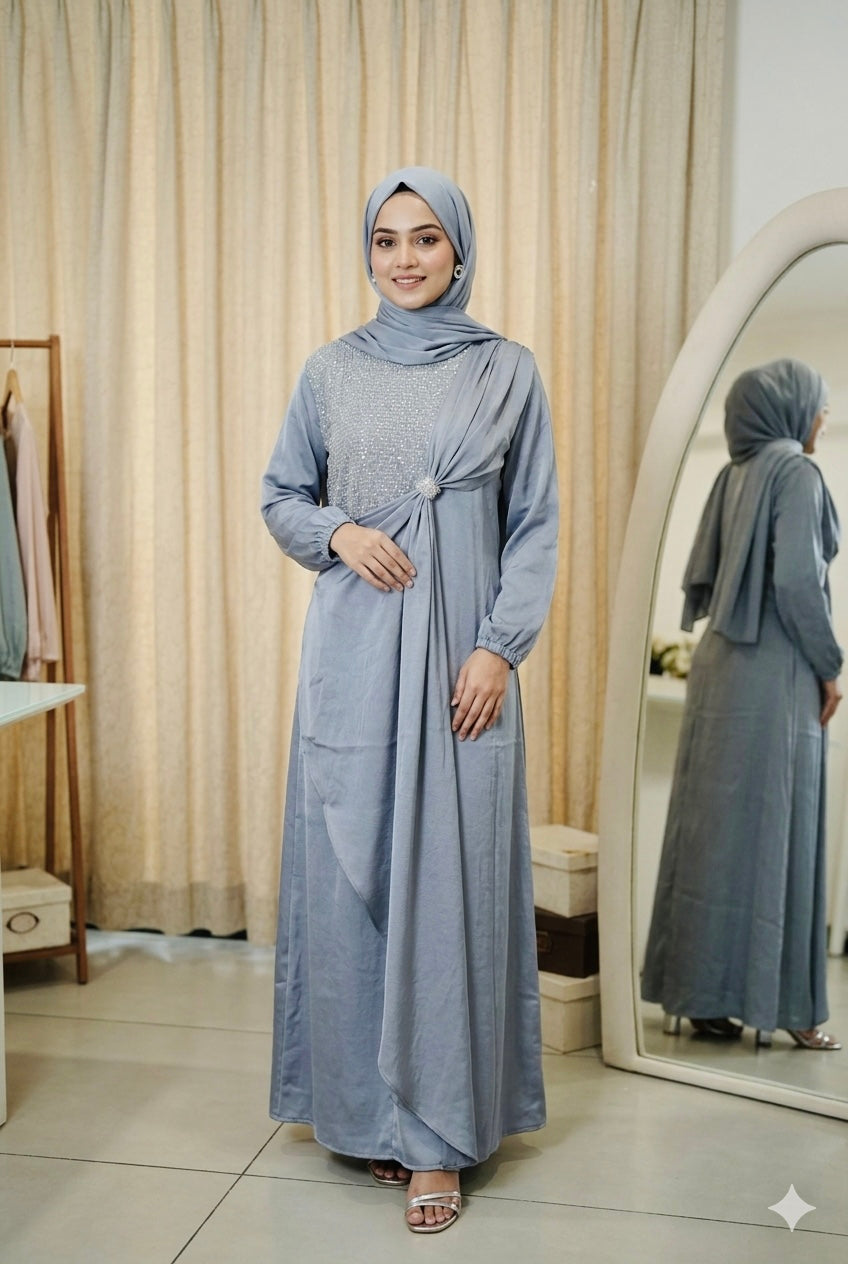 Shoulder drape Dress