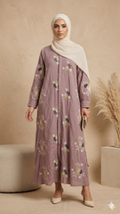 Pastel Embroidery Dress
