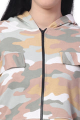 Knit Army Jogger Pant and Crop Jacket Co-ord