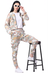 Knit Army Jogger Pant and Crop Jacket Co-ord