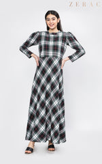 Check Maxi Dress