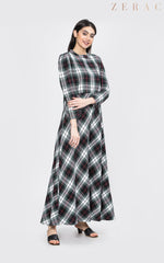 Check Maxi Dress