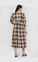 Ankle Length Check Maxi