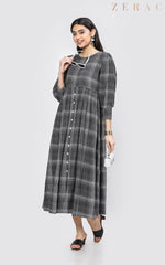 Ankle Length Check Maxi