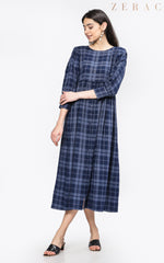 Ankle Length Check Maxi