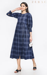 Ankle Length Check Maxi