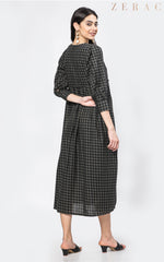 Ankle Length Check Maxi