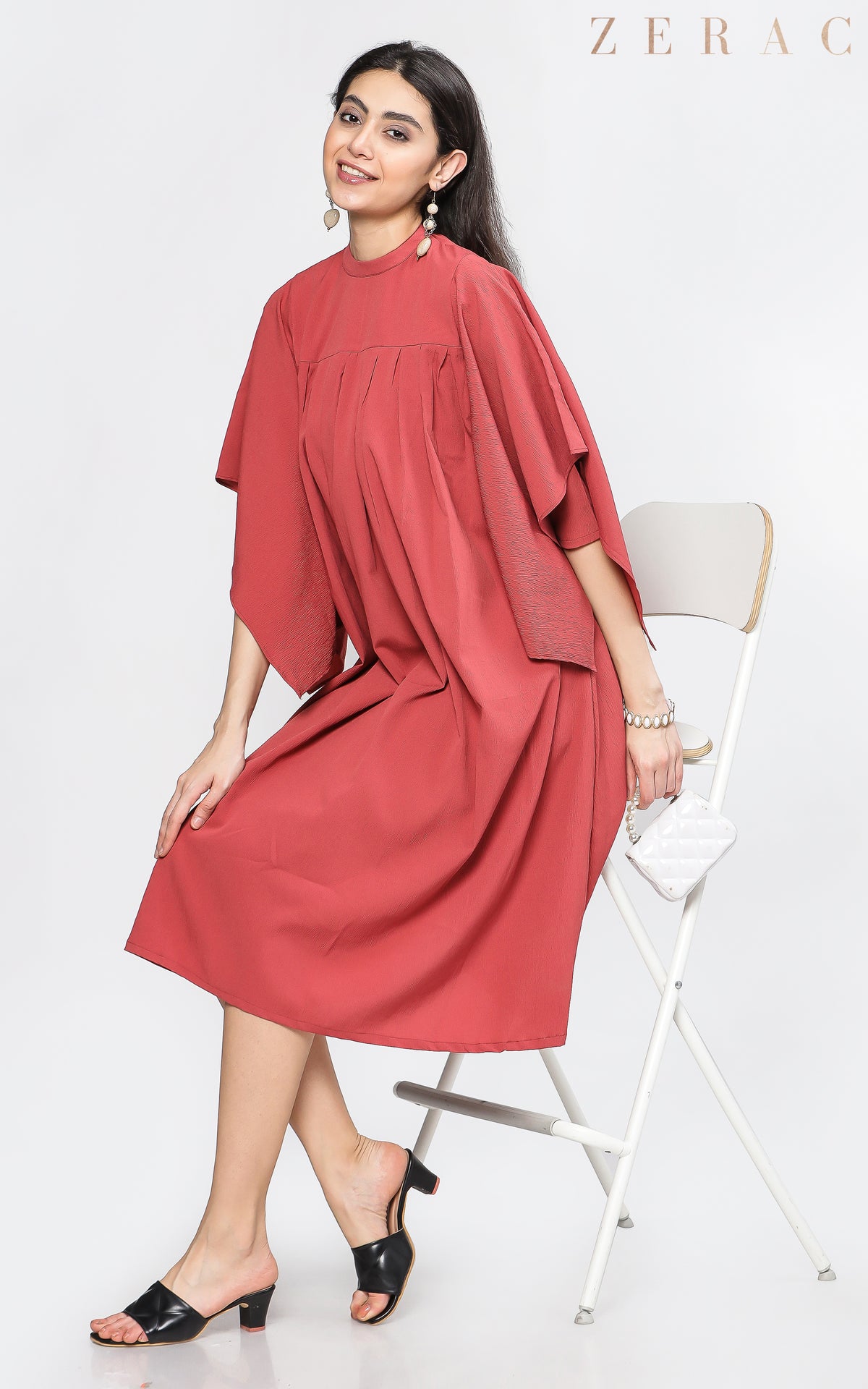 Box Pleat Long Top