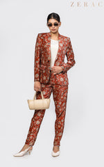 Velvet Floral Suit