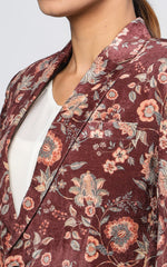 Velvet Floral Suit