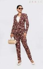 Velvet Floral Suit