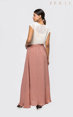 Pleated Skirt - Peach