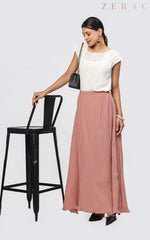 Pleated Skirt - Peach