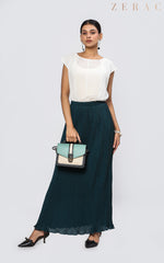 Pleated Skirt Green