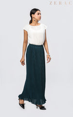 Pleated Skirt Green