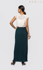 Pleated Skirt Green