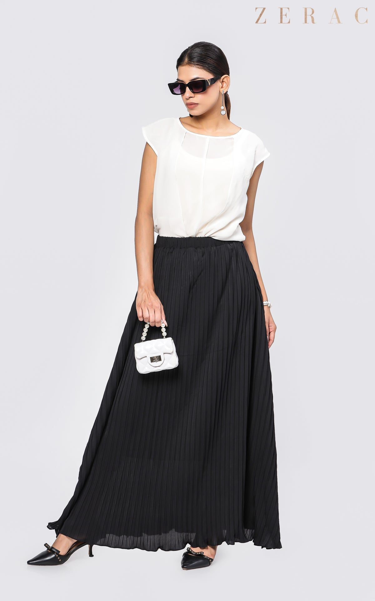 Pleated Skirt - Black