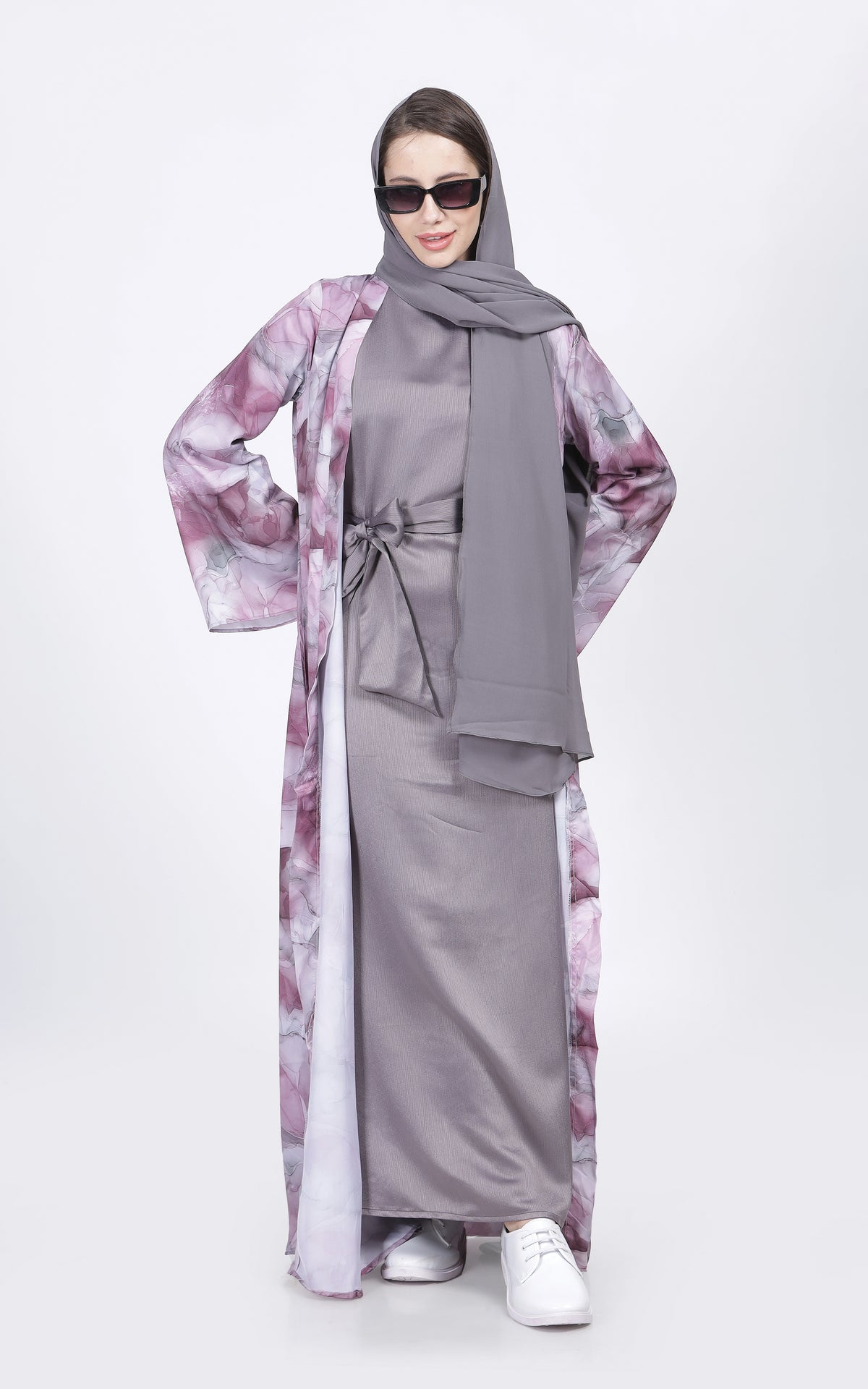 Marble Print Urban Abaya